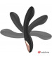 Черно-золотой вибратор с пультом-часами Anne s Desire Curve G-Spot Vibe Wireless Watchme - 20,5 см.