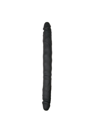 Черный двусторонний фаллоимитатор Double Ended Dildo - 40 см.