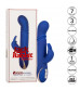 Синий вибратор-кролик с нагревом The Heated Silicone Thrusting G Rabbit - 21,5 см.
