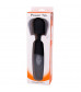 Черный жезловый вибратор POWER TIP MASSAGE WAND - 24 см.
