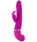 Лиловый вибратор-кролик с функцией сквирта Cumshot Rabbit Vibrator - 24 см.