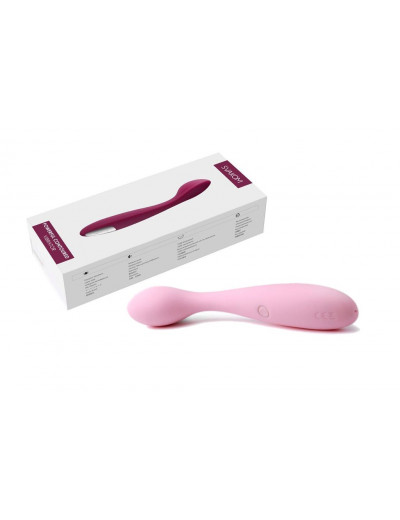 Нежно-розовый клиторальный вибратор Keri Pale Pink - 17 см.