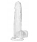 Прозрачный фаллоимитатор Size Queen 6  - 20,25 см.