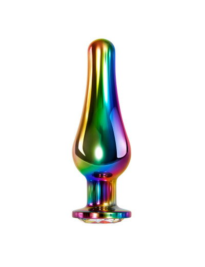 Набор из 3 радужных анальных пробок Rainbow Metal Plug Set
