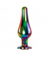 Набор из 3 радужных анальных пробок Rainbow Metal Plug Set