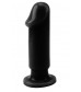 Черный анальный фаллоимитатор Evil Dildo Plug M - 12,5 см.