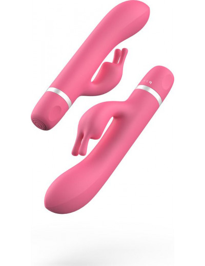 Розовый вибратор-кролик Bwild Classic Bunny - 19,3 см.