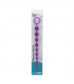 Фиолетовая анальная цепочка PLEASURE BEADS ANAL ROD - 32 см.