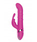 Розовый вибратор-кролик N 40 RECHARGEABLE DUO VIBRATOR - 24 см.