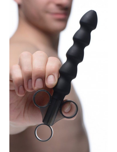 Черный шприц-аппликатор для введения лубриканта Silicone Links Lube Launcher - 19,7 см.