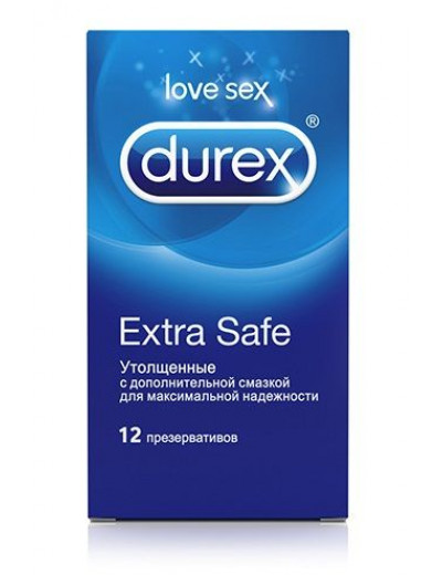 Утолщённые презервативы Durex Extra Safe - 12 шт.