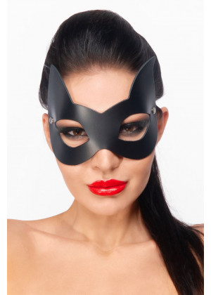 Черная маска  Кошечка  с ушками