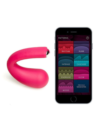 Ярко-розовый вибратор Dua G-spot   Clitoral Wearable Vibrator - 17,8 см.