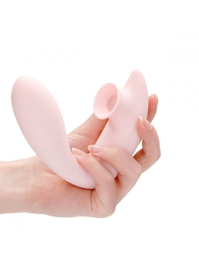 Розовый вибратор для G-точки Irresistible Desirable с бесконтактной клиторальной стимуляцией