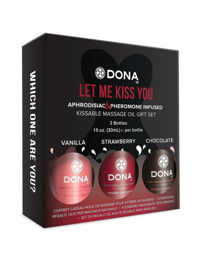 Подарочный набор массажных масел DONA Let me kiss you