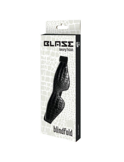 Черная маска на глаза Croco Blindfold