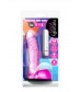 Розовый вибратор-реалистик Vibrating Ding Dong - 16,5 см.