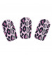Набор лаковых полосок для ногтей Фиолетовый леопард Nail Foil