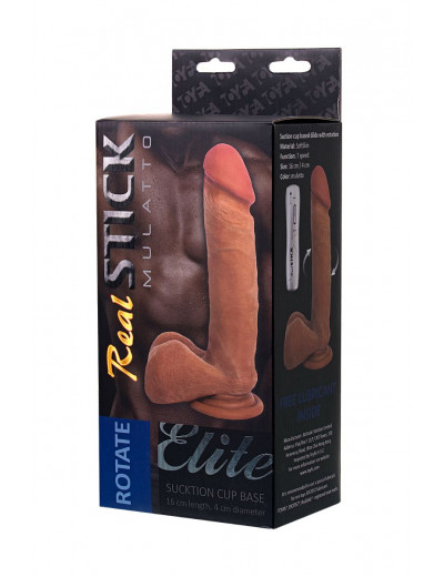 Ротатор-мулат TOYFA RealStick Elite Mulatto - 21 см.