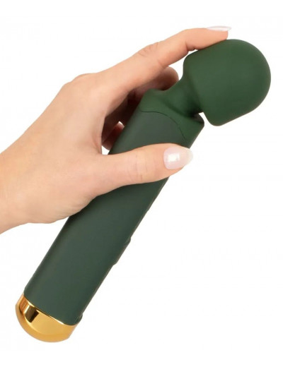 Зеленый wand-вибромассажер Luxurious Wand Massager - 22,2 см.
