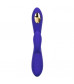 Фиолетовый вибратор с функцией электростимуляции Intimate E-Stimulator Dual Wand - 21,5 см.
