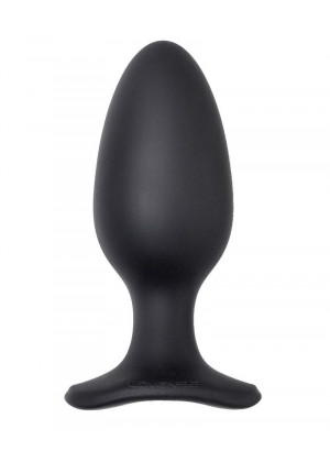 Черная анальная вибропробка HUSH 2 Size L - 12,1 см.