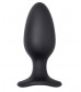 Черная анальная вибропробка HUSH 2 Size L - 12,1 см.