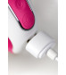 Ярко-розовый вибратор  Satisfyer Mr. Rabbit с клиторальным отростком - 22,1 см.