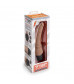 Кофейный анальный вибратор 7  Slim Anal Realistic Vibrator - 20 см.