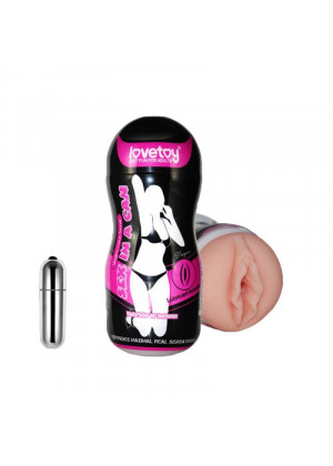 Мастурбатор-вагина Sex In A Can Vibra Vagina Tunnel