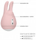 Розовый клиторальный стимулятор Love Bunny - 9,4 см.