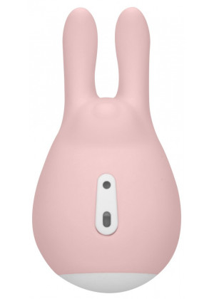 Розовый клиторальный стимулятор Love Bunny - 9,4 см.