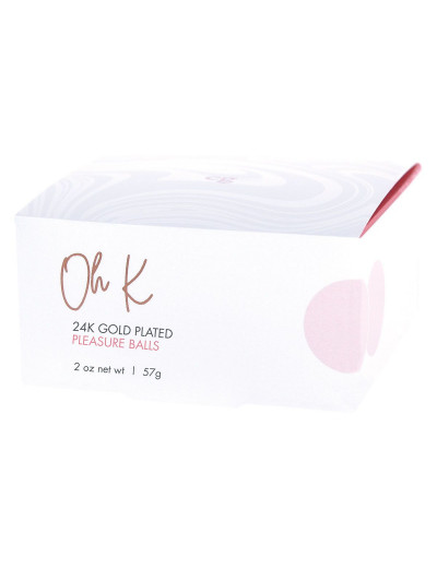 Вагинальные шарики 24К GOLD PLATED PLEASURE BALLS с золотым покрытием
