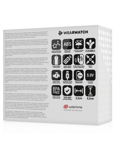 Голубой вибратор для пар с нежно-розовым пультом-часами Weatwatch Dual Pleasure Vibe