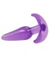 Фиолетовая анальная пробка в форме якоря Slim Anal Plug - 10,8 см.