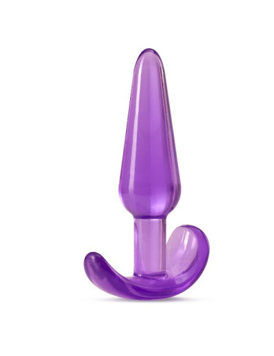 Фиолетовая анальная пробка в форме якоря Slim Anal Plug - 10,8 см.
