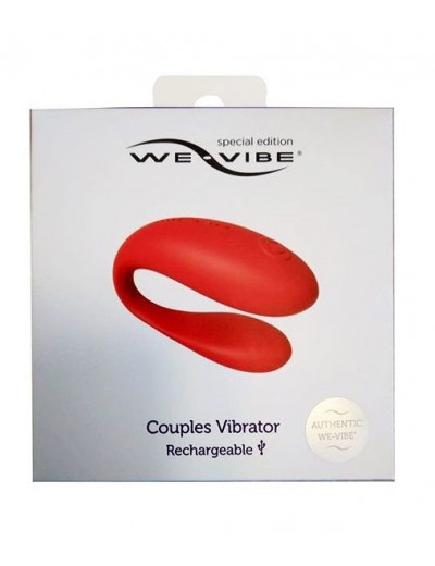 Красный вибратор для пар We-vibe Special Edition