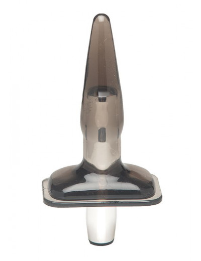 Дымчатая вибровтулка Purrfect Plug Smoke - 9,5 см.