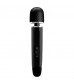 Черный мощный жезловый вибратор с изогнутой ручкой Charming Massager - 24 см.