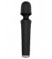 Чёрный перезаряжаемый жезловый вибратор JOYRUSH MASSAGER