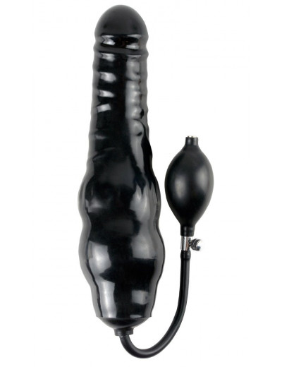 Фаллоимитатор с функцией подкачки Inflatable Ass Blaster - 23 см.