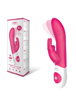 Розовый вибратор The Come Hither Rabbit XL с  манящим  эффектом