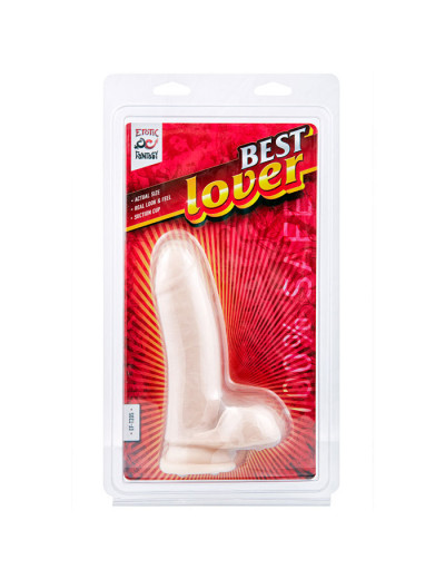Фаллоимитатор с мошонкой Best Lover - 16,5 см.