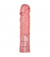 Розовая фаллическая насадка Vac-U-Lock 8  Crystal Jellies Dong - 20,3 см.
