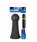 Большая чёрная вибропробка MENZSTUFF VIBRATING BUTTCRASHER BULBOUS - 20 см.