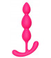 Розовый анальный стимулятор SILKY SMOOTH T-TEARDROP - 11 см.