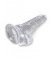 Прозрачный фаллоимитатор King Cock Clear 4  Cock with Balls - 12,7 см.