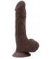 Коричневый фаллоимитатор Bottomless Pleasure - 20 см.