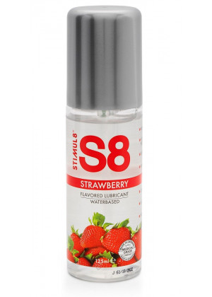 Смазка на водной основе S8 Flavored Lube со вкусом клубники - 125 мл.