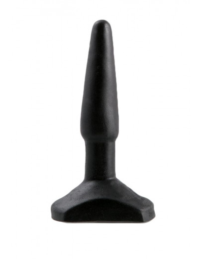 Черный анальный стимулятор Small Anal Plug - 12 см.